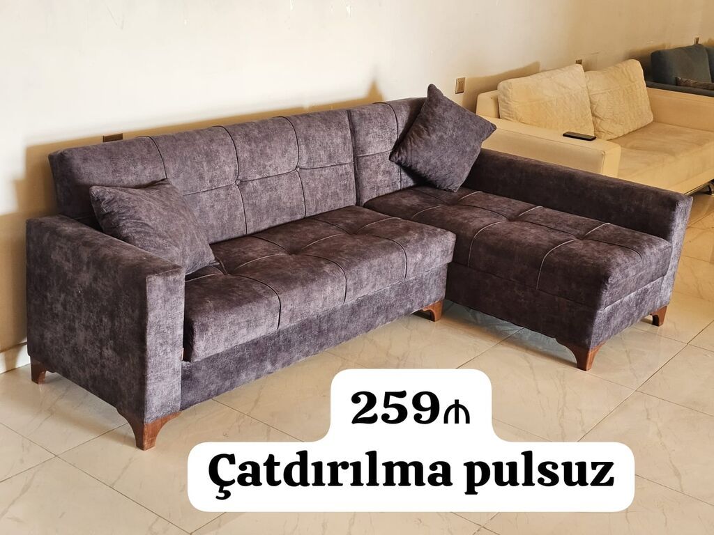 Künc divan, İşlənmiş, Açılan, Bazalı, Ödənişli çatdırılma — Divanlər, Bakı
