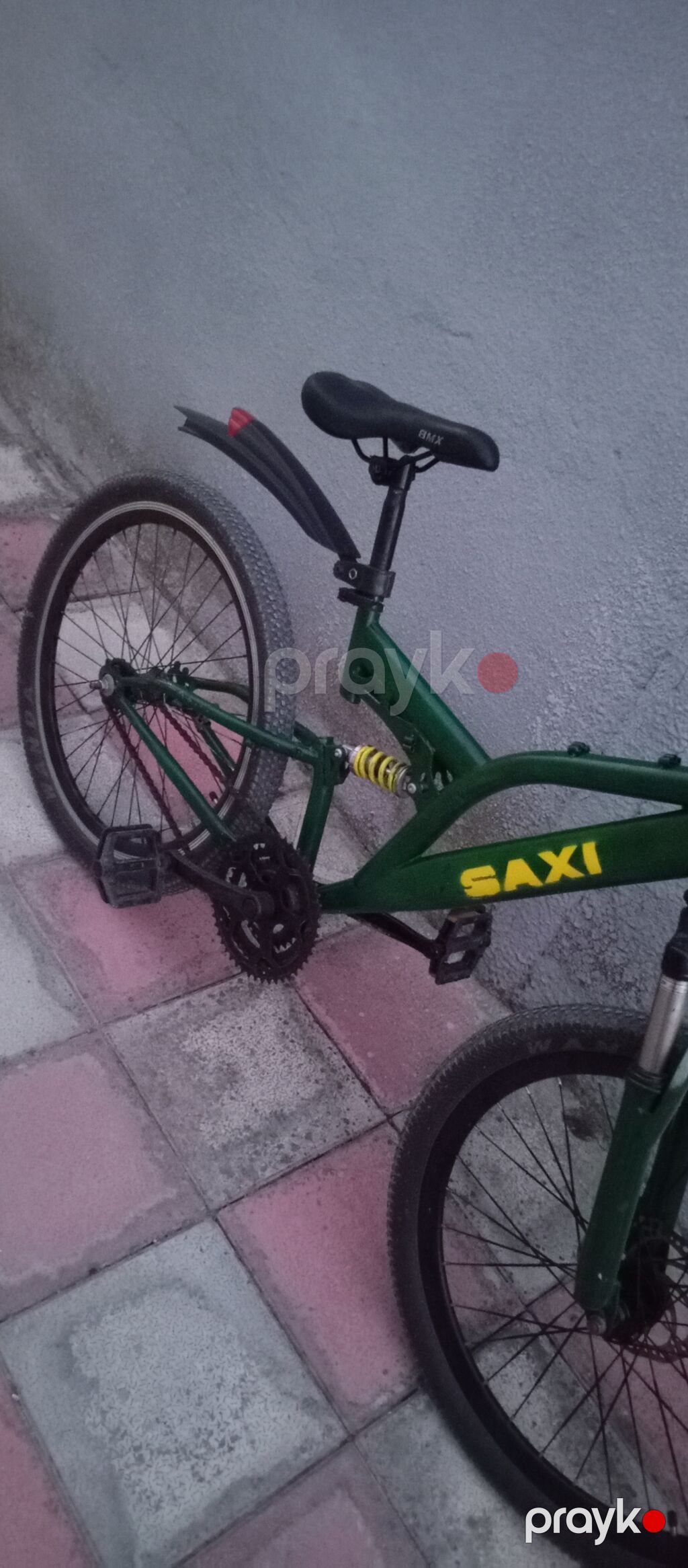 Yaşıl rəngli “Saxı” velosiped Tam işlək vəziyyətdədir. Sadə tormoz — Yol velosipedləri, Saray (3)