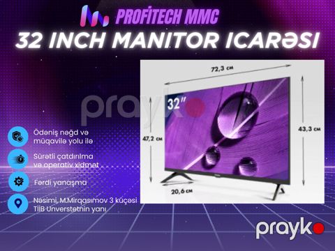 Monitor 32 inch icarəsi — Bakı