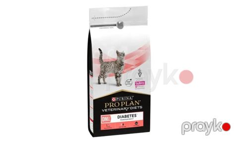 Pişiklər üçün pəhriz qidası Purina Pro Plan Veterinary Diets Diabetes, Quru yem, 1000 q, seloffan paketdə, çəki ilə — Bakı