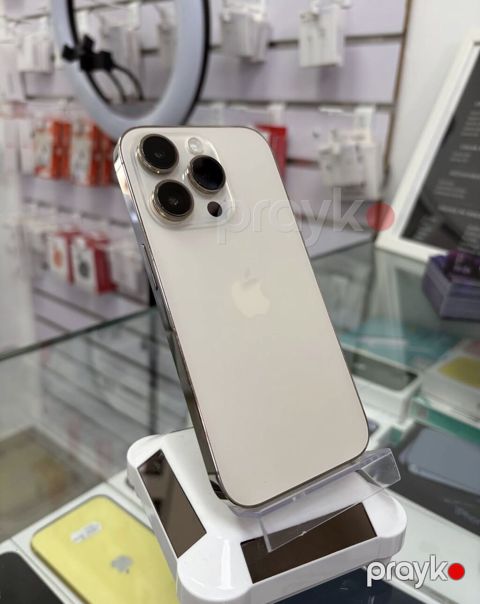 IPhone 14 Pro, 128 GB, Matte Gold, Zəmanət, Simsiz şarj, Face ID — Bakı