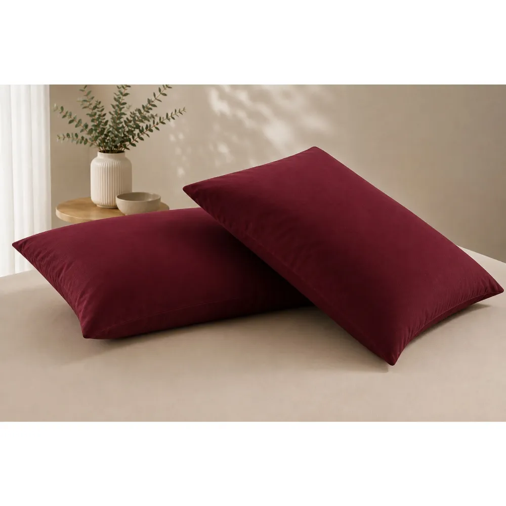 Yastıq üzü dəsti Mollis 50x70 sm 2 ədəd, Bordo (8680108088449)