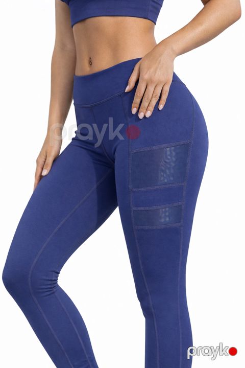 Qadınlar üçün leqqins TSF3, göy, polyester, ölçü M — Bakı