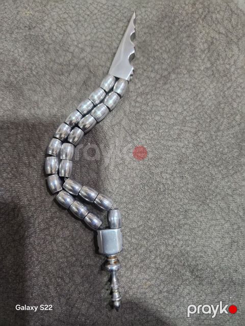 Metal təsbeh – xüsusi dizaynlı - Material: tam metal, parlaq xrom ton — Digah