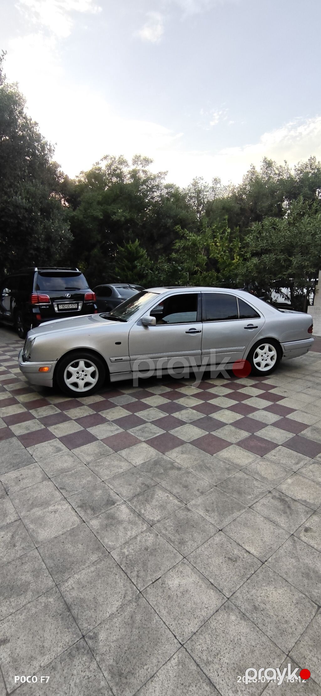 Mercedes-Benz E-Class (W210) sedan - Kuzov: 4 qapılı sedan, gümüşü — Avtomobillər, Bakı (4)