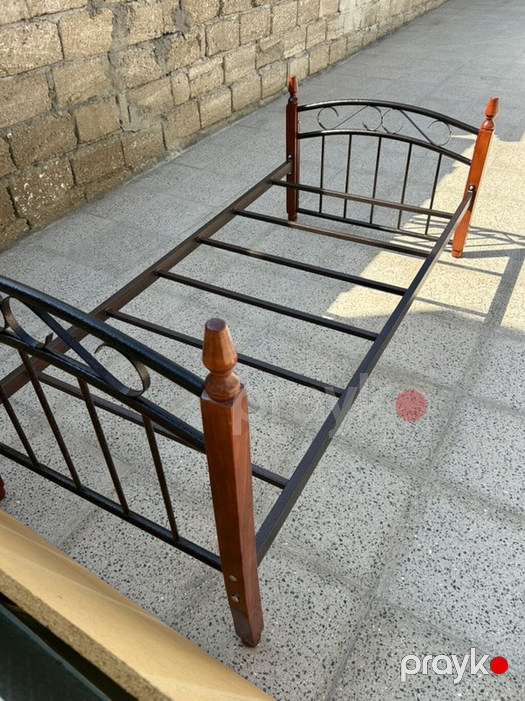 Tək nəfərlik metal çarpayı.Yenidir, az istifadə olunub. Yanlız nağd — Yataqlar, Digah (2)