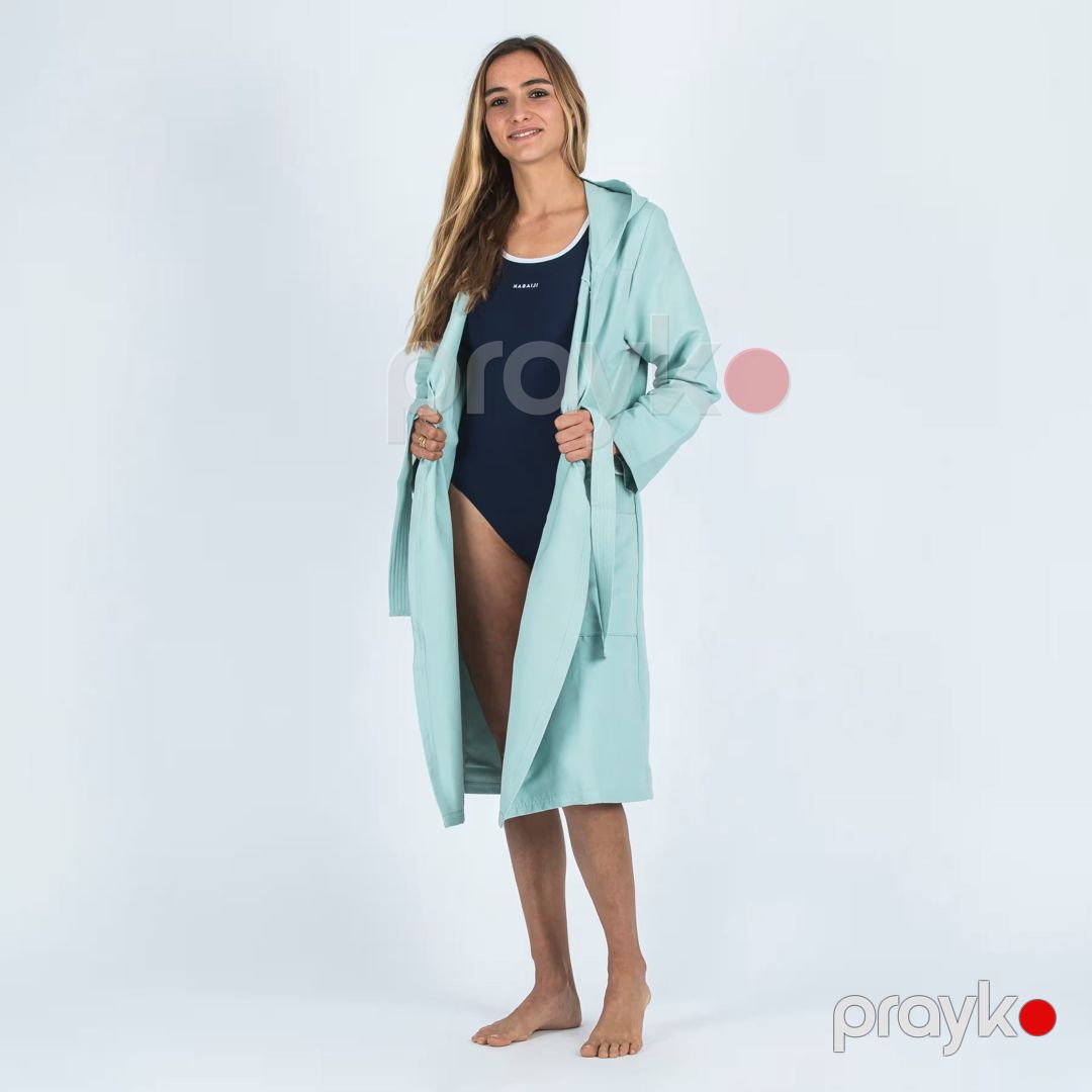 Qadınlar üçün hamam xələti Decathlon 8892707, mikrofibra, yaşıl, ölçü L — Mallar, Bakı (2)