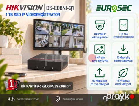 Hıkvısıon Mini nvr "DS-E08NI-Q1" — Bakı