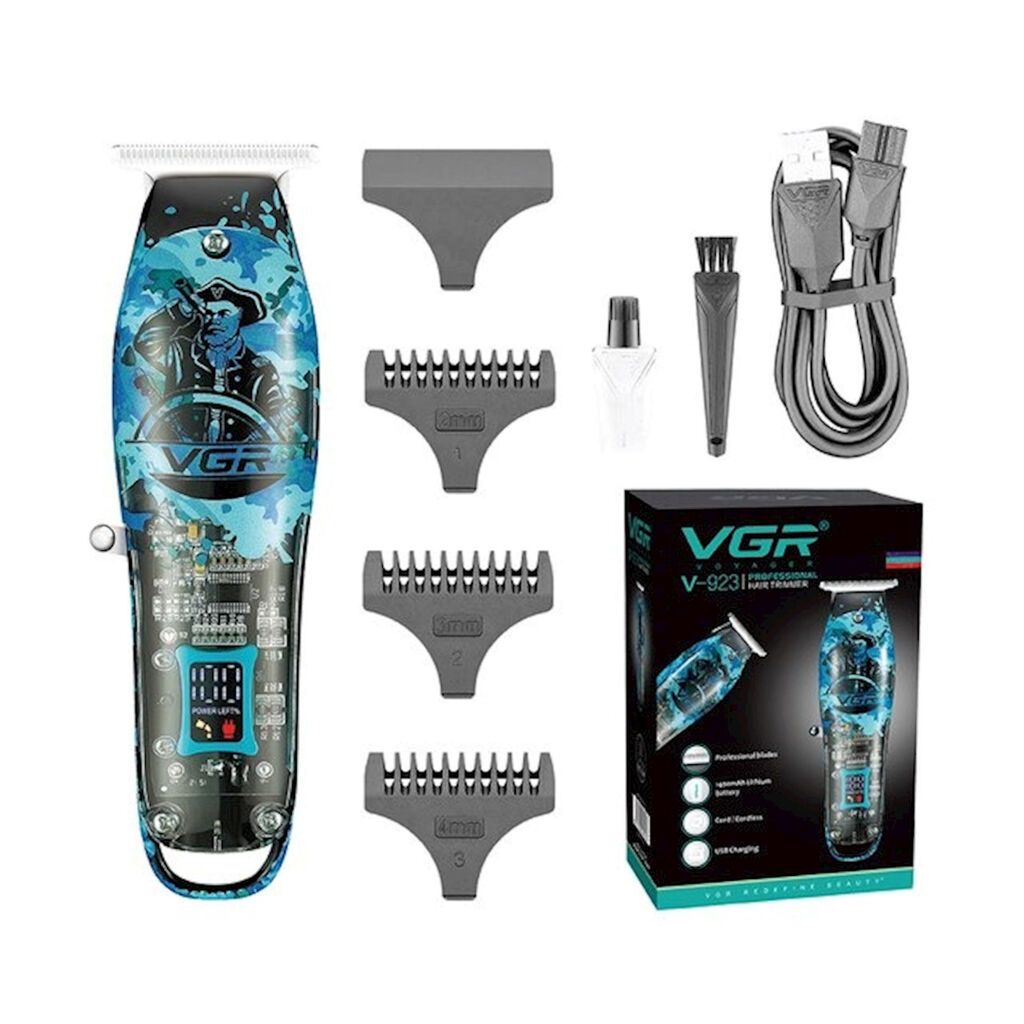 Trimmer VGR 923 - 6000RPM /1400MAH /180 Dəqiqə / Cord/Cordless / Led — Saç kəsmə maşınları, Bakı (3)