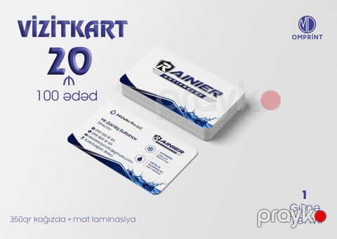 Vizitkart çap xidməti — Bakı