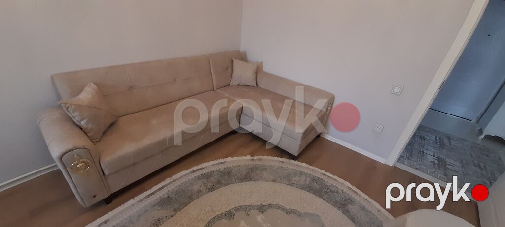 Bej rəngli L formalı künc divan - Minimalist dizayn, neytral bej ton — Divanlər, Saray (3)