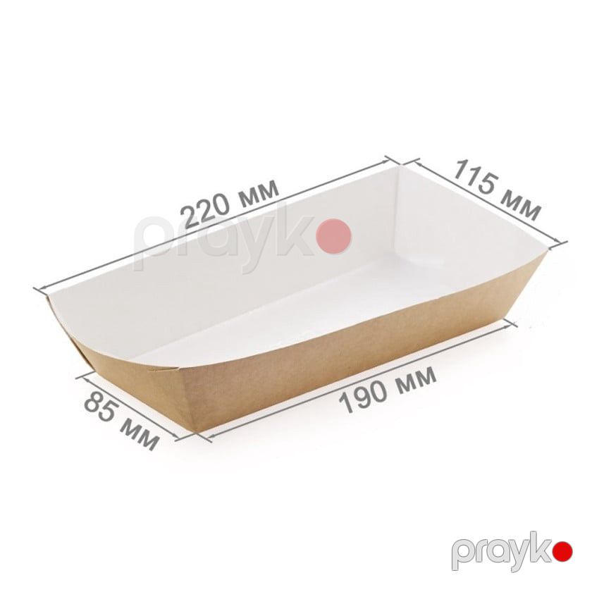 Cips və burger Eco tray 800 qutusu Loyal_662528586, 50 əd — Mallar, Bakı (2)