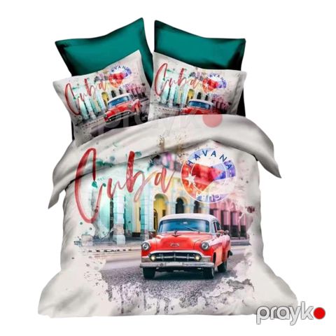 Uşaq yataq dəsti Zarina Home Cuba HBT_00056, yorğan üzü 160x220 sm, mələfə 160x220 sm, yastıq üzü 50x70 sm (2 əd), vilur - HBT_00056 — Bakı