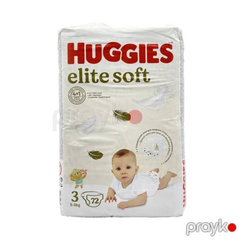 Uşaq bezləri Elite Soft 3 5-9 kq 72 ədəd — Bakı