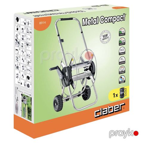 Hortum arabası Claber Metal Compact 8914 — Bakı