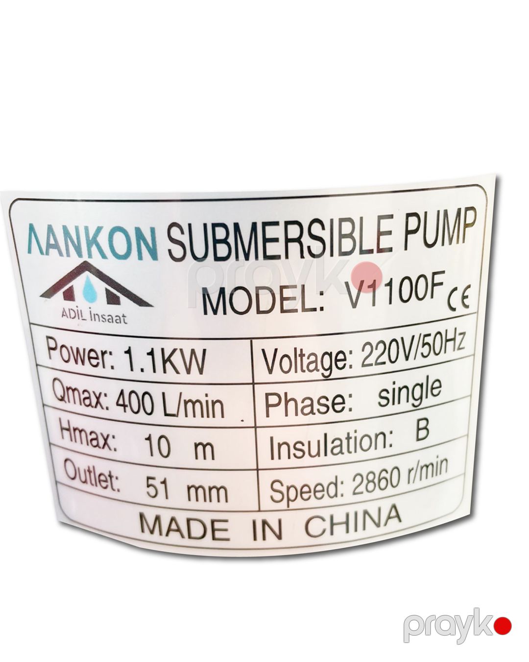 Drenaj nasosu Lankon V1100F — Mallar, Bakı (2)