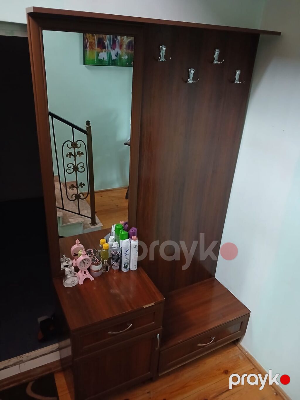 İşlənmiş, 3 qapılı, Güzgülü, Qəhvəyi, Açılan, Düz dolab — Xol üçün, Masazır (2)