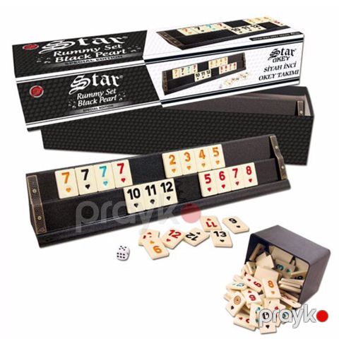 Okey oyunu "Star-Rummy Set Black Pearl" — Bakı