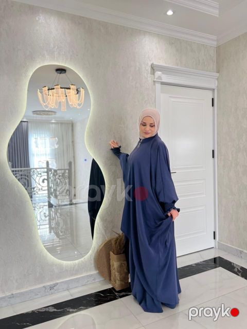 Dini geyim qadınlar üçün 2160, ipək, göy, ölçü One size — Bakı