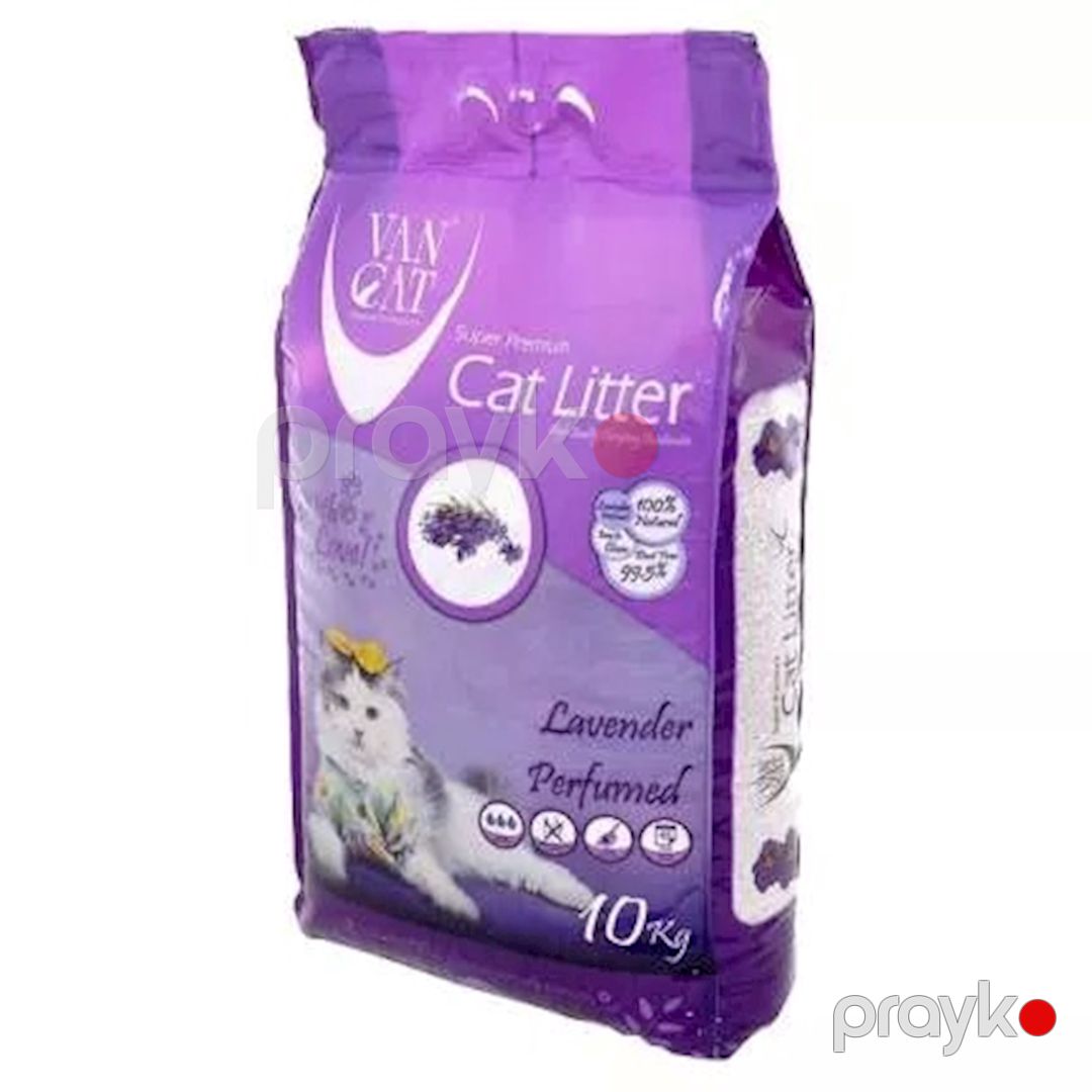Toplaşan doldurucu pişiklər üçün Van Cat Super Premium Quality Lavender 10 kq, 12 l — Mallar, Bakı (2)