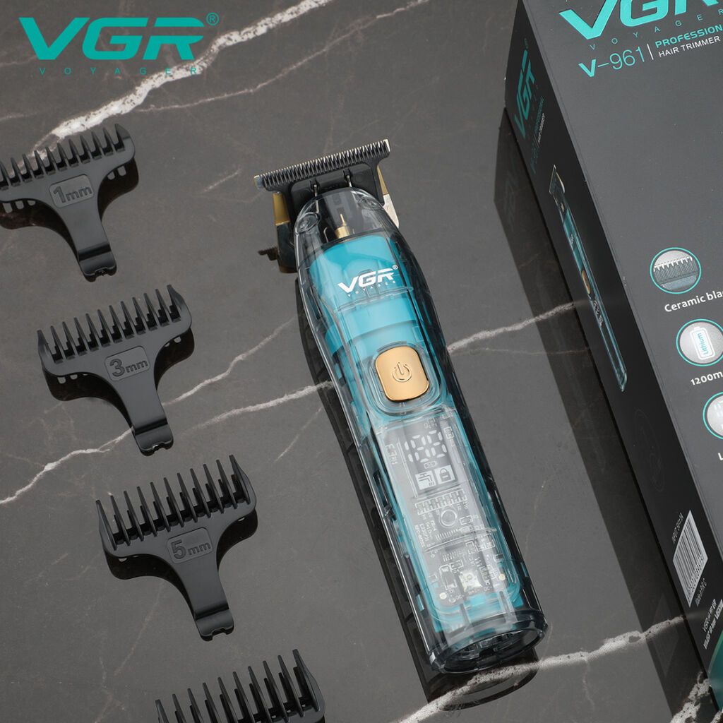 Trimmer VGR 961 - 6000RPM / 1200MAH - 180 Dəqiqə / Cord/Cordless — Saç kəsmə maşınları, Bakı (2)