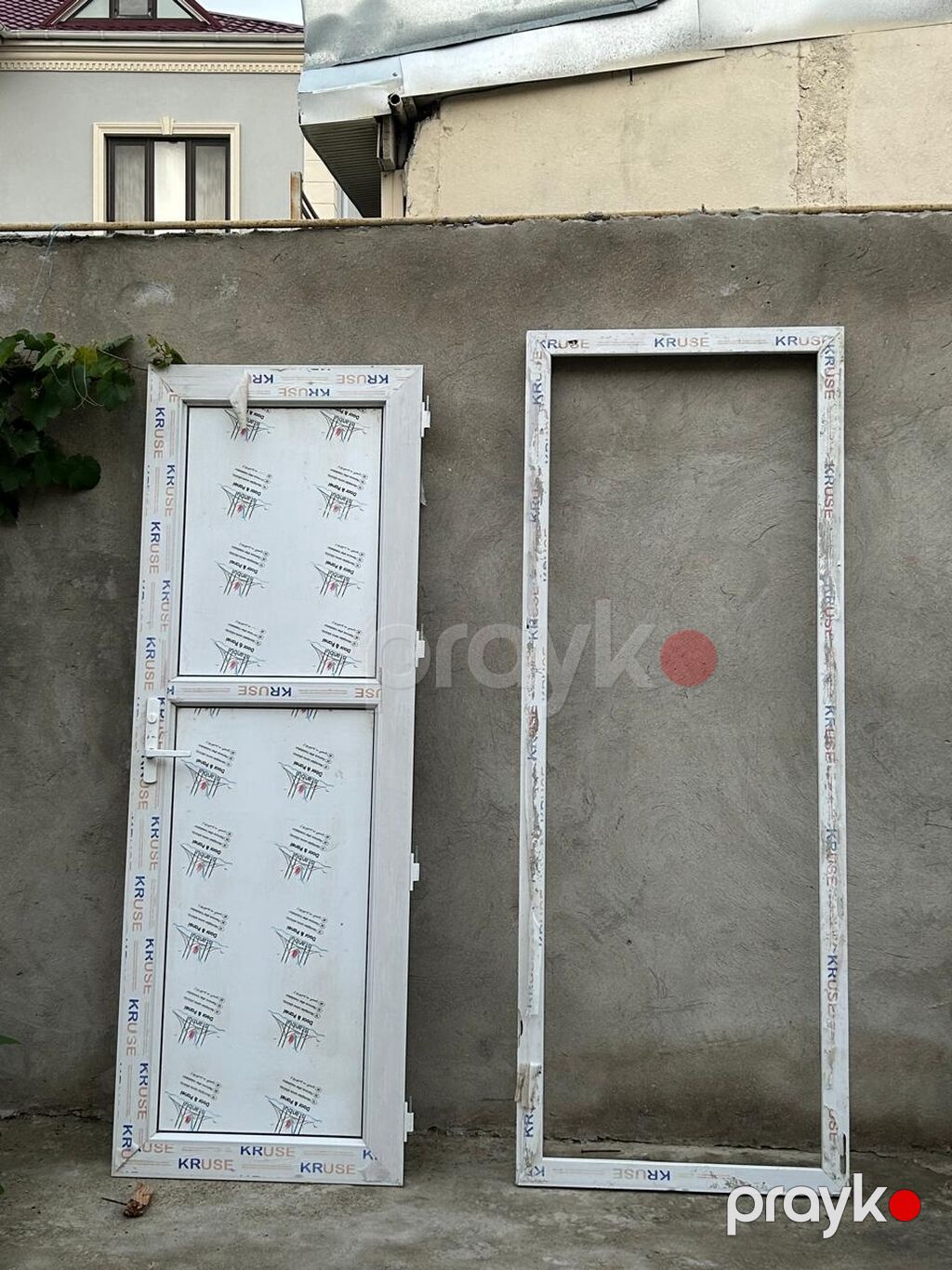 PVC qapı dəsti – Kruse profilli Məhsulun tərkibi: - 1 ədəd ağ rəngli — Pəncərələr, qapılar, balkonlar, Sumqayıt (2)