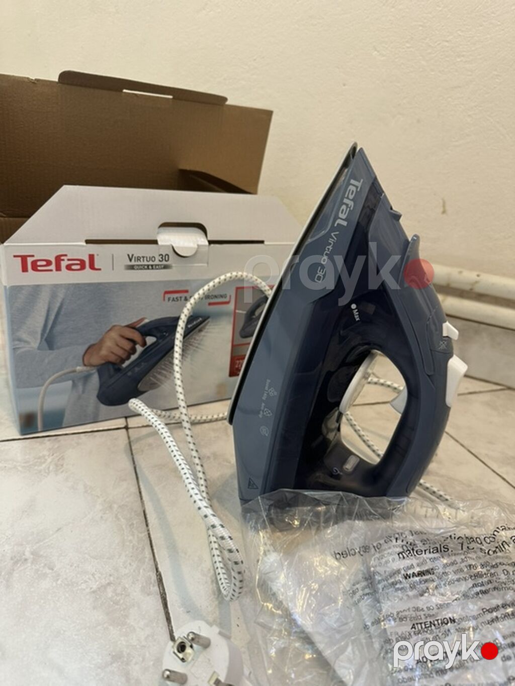 Tefal Virtuo 30 buxarlı ütü Yeni Alınıb Çox işlənməyib — Ütü, Bakı (3)