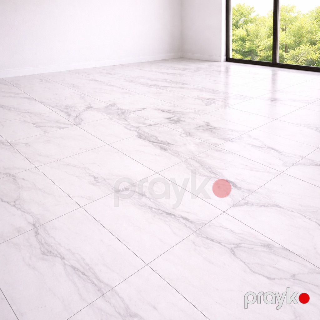 Dekorativ döşəmə örtüyü SPC88032, ağ, 60x60 sm — Mallar, Bakı (2)