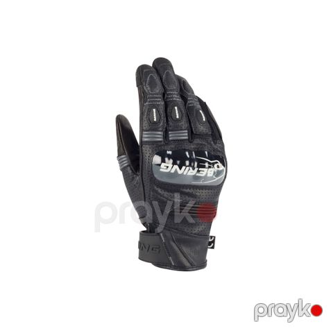 Motosikl əlcəkləri Bering Axel BGE718 T10 Black/White/Grey, ölçü L — Bakı