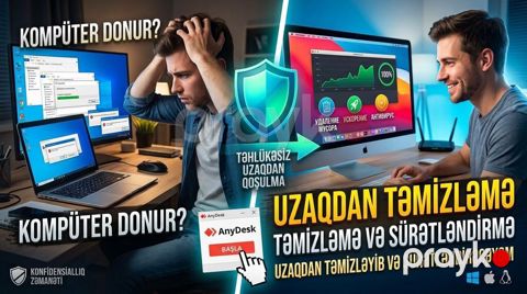 Kompüteriniz və ya noutbukunuz donur? Servisə getmədən, uzaqdan — Bakı