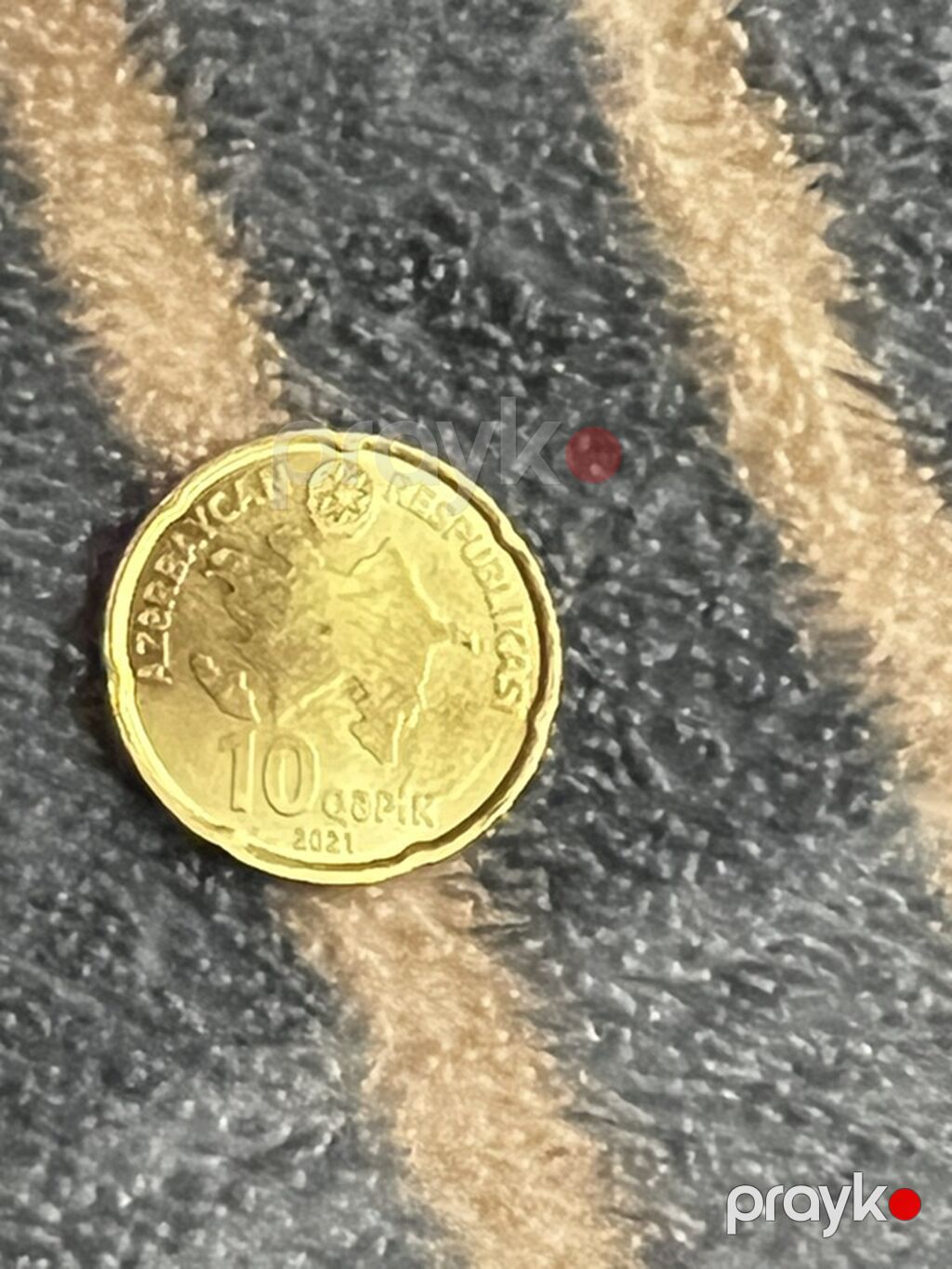 10 Qəpik, 2021 il, Latun — Sikkələr, Pirəkəşkül (3)