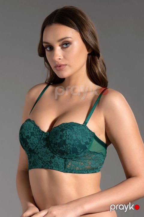 Puş-ap büsthalter NewBra_335121, yaşıl, poliamid/elastan, ölçü 75B — Bakı