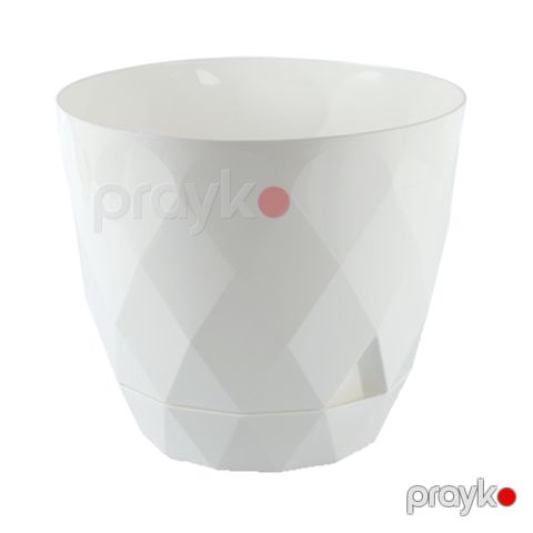 Dibçək Karasu Yakamoz, 12,5x14 sm, 1,3L, plastik, ağ — Bakı