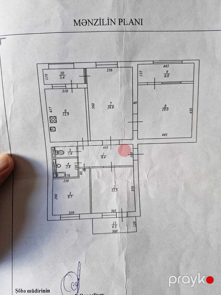 Satılır 3 otaqlı köhnə tikili 110 m² — Mənzil, Bakı (12)