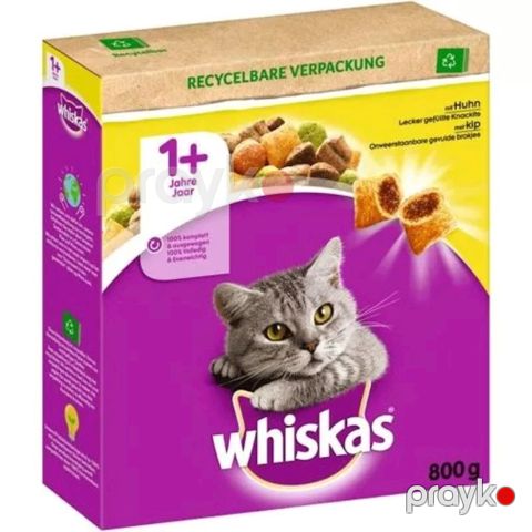 Quru yem Whiskas yetkin pişiklər üçün, toyuq ilə 800 q — Bakı