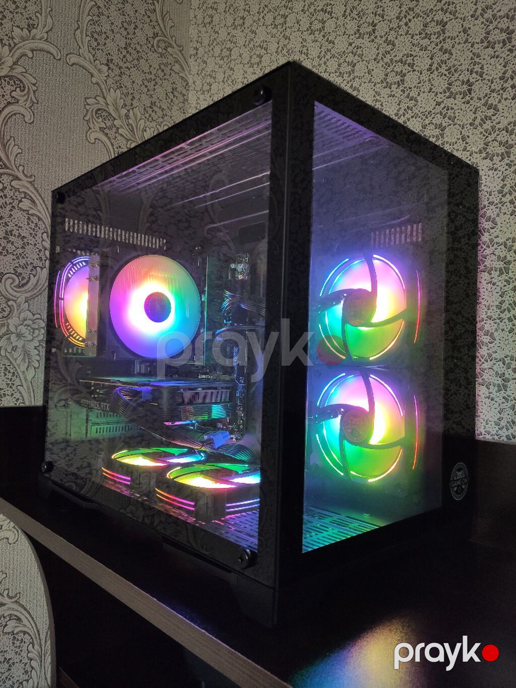 I5 12400f RTX 5050 ram DD4 16gb 3200 m.2 1-TB Lexar, Plata Msi, psu — Masaüstü kompüterlər, Bakı (2)