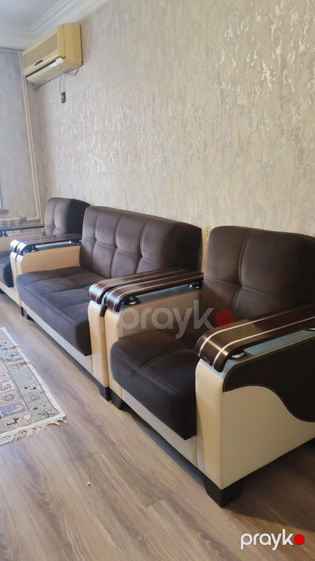 Qonaq otağı üçün dəst – 1 ədəd ikili divan, 1 ədəd üçlü divan və 2 — Yumşaq mobilya dəstləri, Bakı (4)