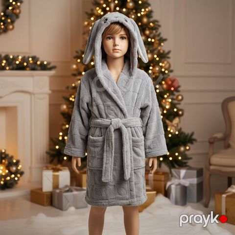 Oğlanlar üçün hamam xələti 41038069, boz, mikrofiber, ölçü 8-9 yaş — Bakı