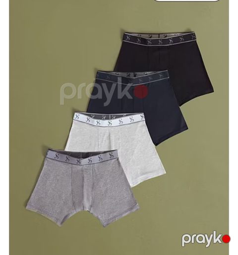 Kişilər üçün 4 ədədli tuman dəsti 2103907, rəngbərəng, modal/elastan, ölçü 3XL — Bakı