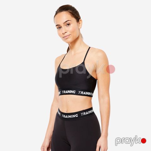 İdman büsthalter Decathlon 8852766, qara, ölçü L — Bakı