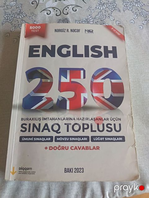English 250 Sınaq Toplusu Təzədir, İstıfadə Olunmayıb — Bakı