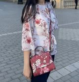 Köynək (ağ, çiçək printli), M ölçü Türkiyə istehsalidir, yaxşı — Nigar