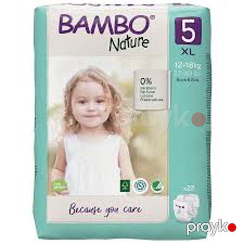 Uşaq bezləri Bambo Nature 5, 12-18 kq, 22 əd — Bakı