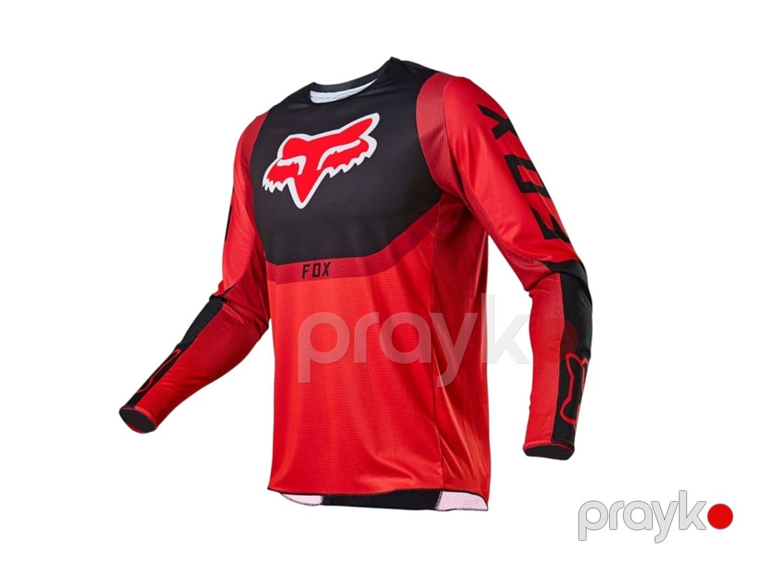 Motosikl geyim dəsti Fox Flexair Mach One, qara/qırmızı, ölçü 30 — Mallar, Bakı (2)
