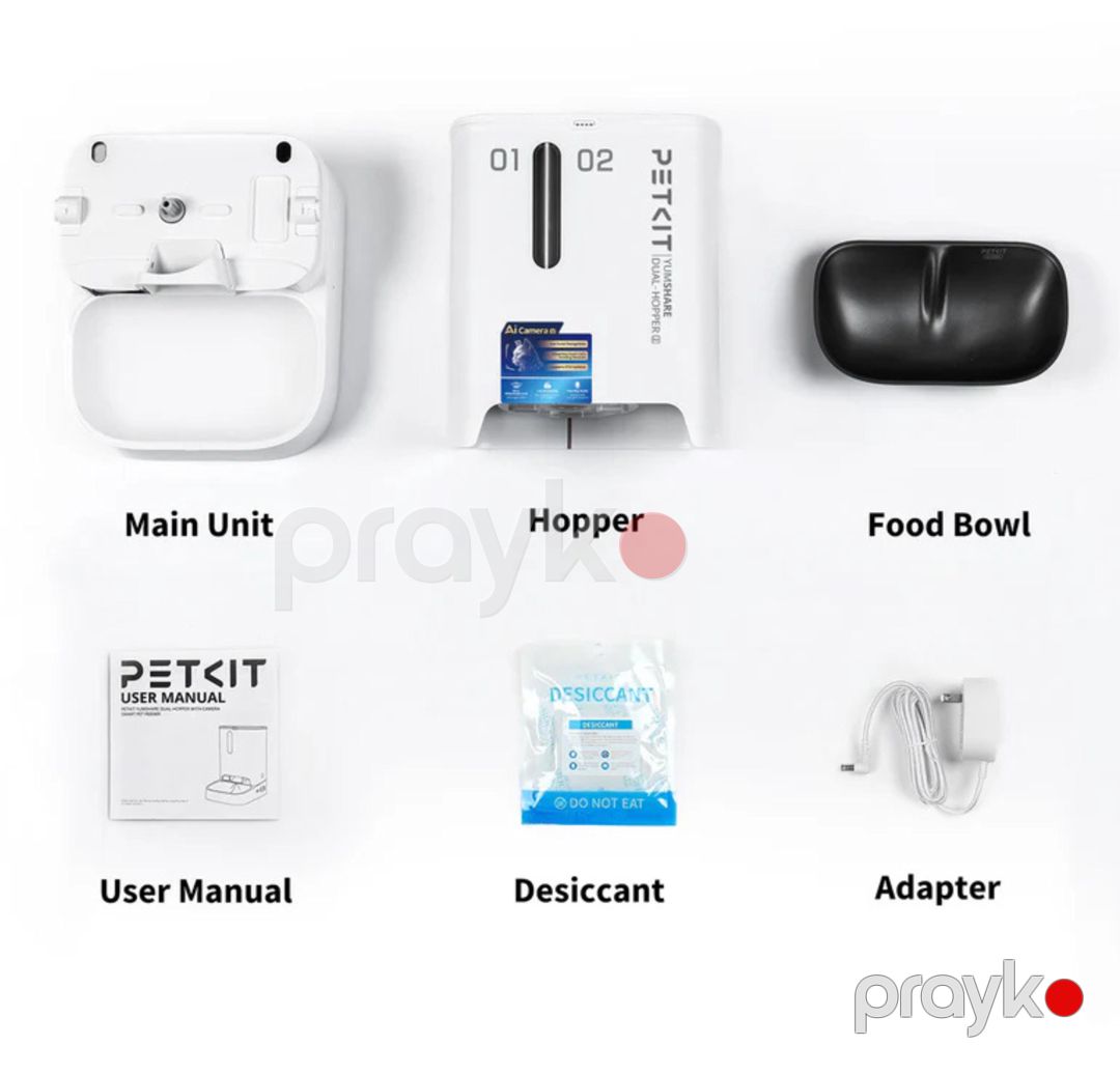 Pişiklər üçün avtomatik yem təknəsi Petkit Yumshare Dual-Hopper with Camera Smart Pet Feeder 2 P592 — Mallar, Bakı (2)