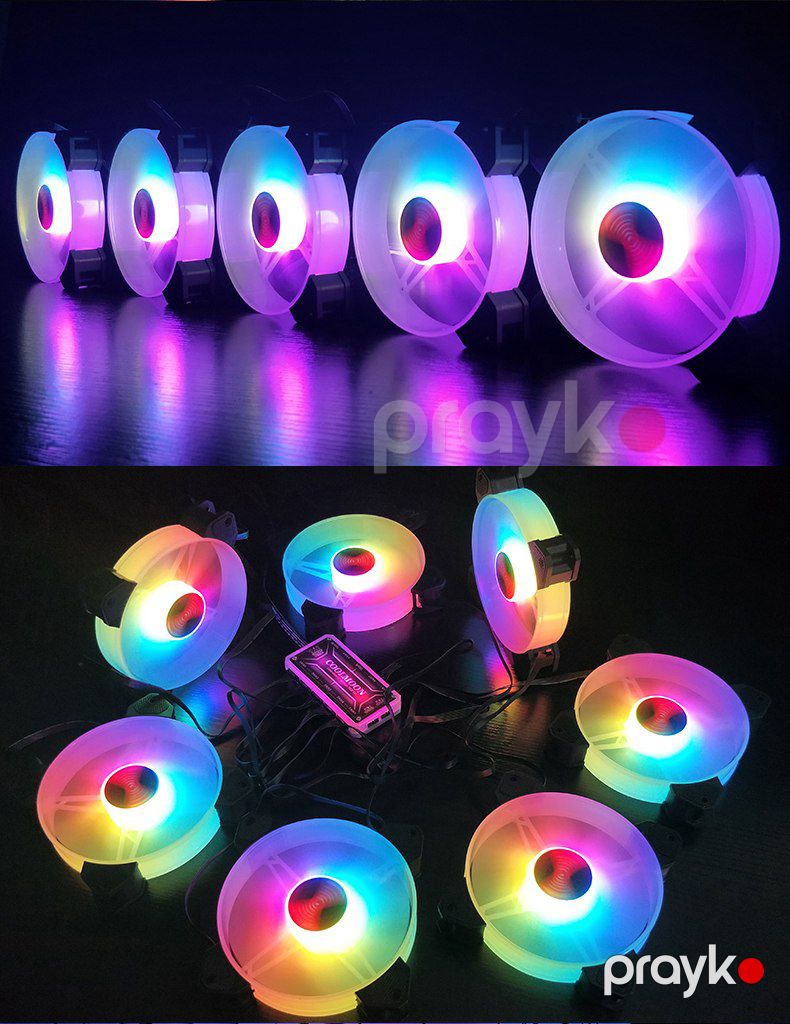 RGB Kuler "Coolmoon Cooltry" (Programable Cooler, Fan Controller) — Kompüterlər və noutbuklar, Bakı (6)