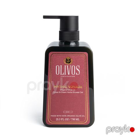 Duş geli Olivos Mythic Voyage Ocean & Green Herbs, zeytun yağı ilə, 750 ml — Bakı