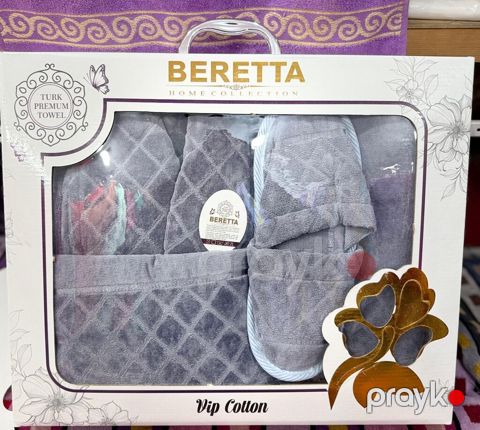 Beretta Premium Hamam Xalatı Dəsti (Vip Cotton) Qiymət: 79 yox — Güzdək