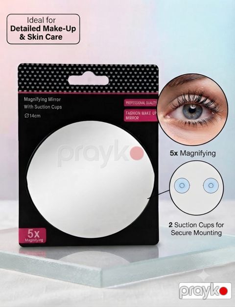 Kosmetik güzgü 5x, Birtərəfli, Böyüdücü, Şüşə/Plastik — Bakı