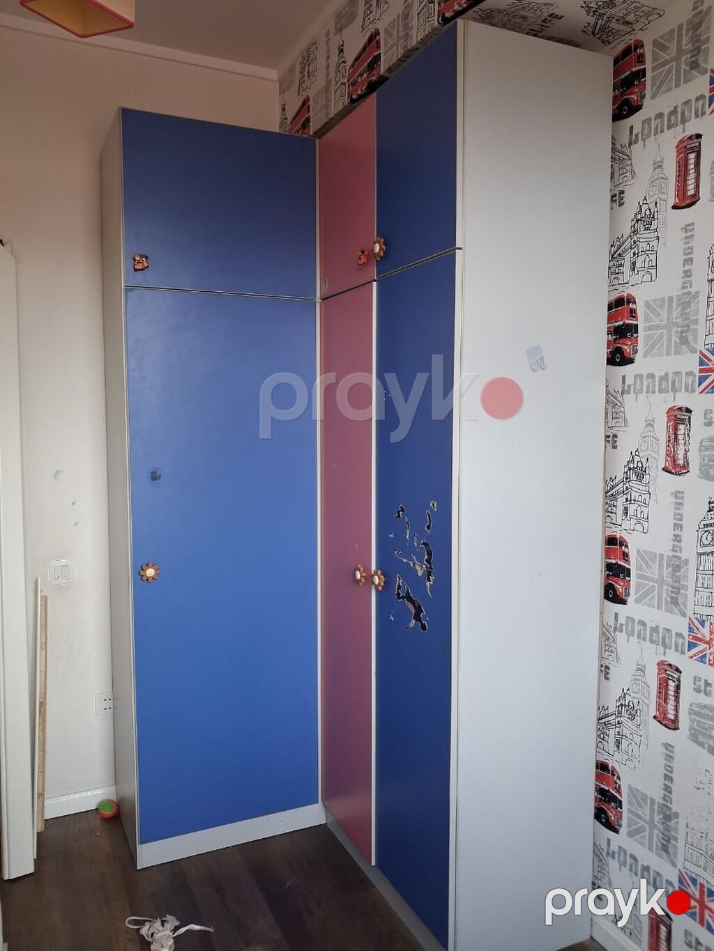 Uşaq otağı üçün modul mebel dəsti Tərkibi: - 3 qapılı künc şkaf — Uşaq mebeli dəstləri, Bakı (2)